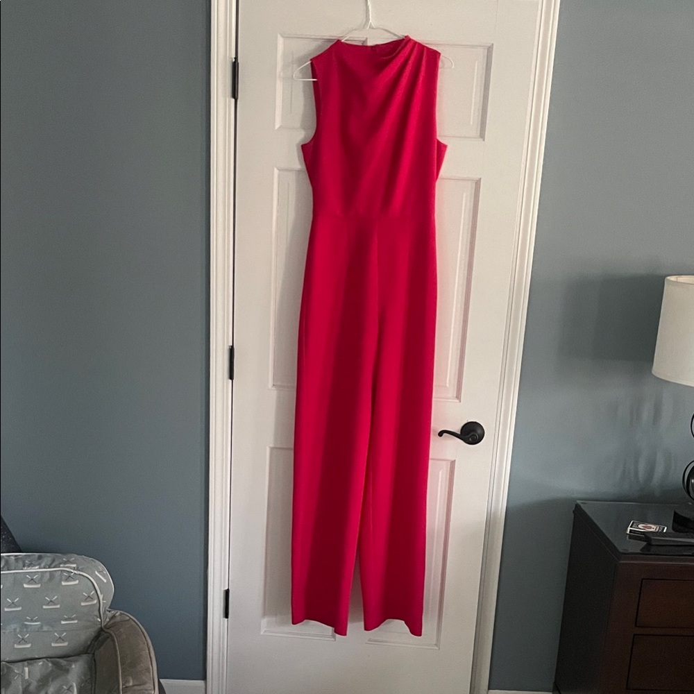 Black Halo Bold pink Sleeveless Jumpsuit
